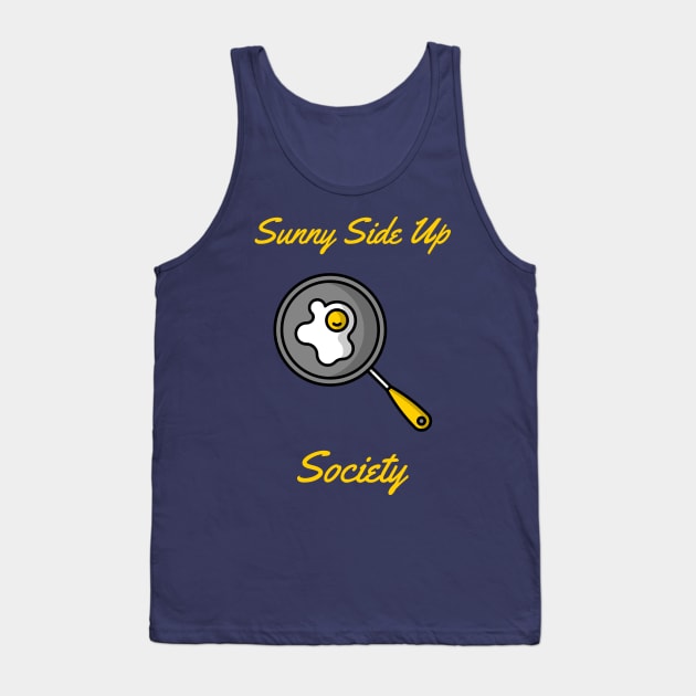 Sunny Side Up Egg Society Frying Pan Tank Top by InkyArt